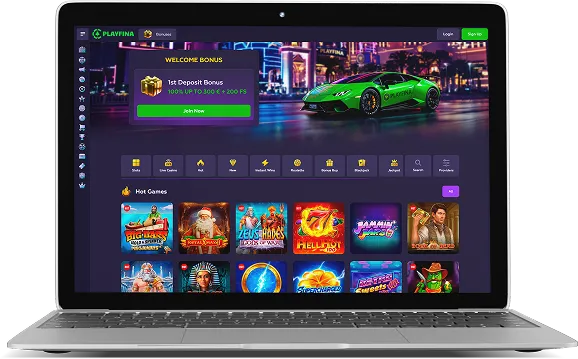 Playfina Casino Desktop